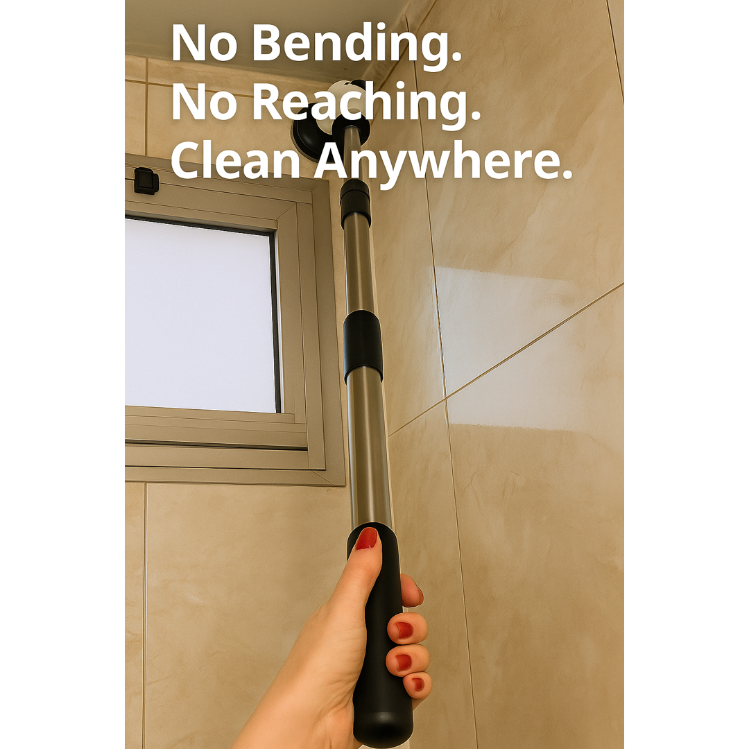 Cleanora SpinBrush™ – Electric Spin Scrubber with Extendable Handle (7-in-1)