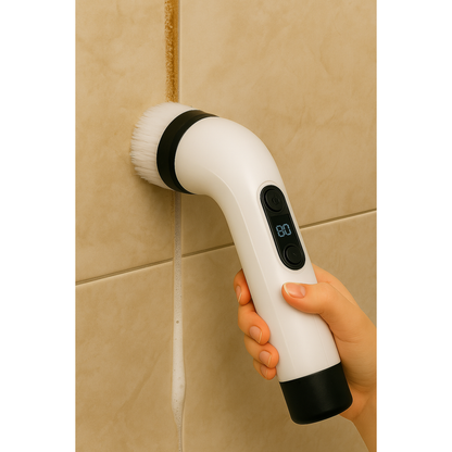 Cleanora SpinBrush™ – Electric Spin Scrubber with Extendable Handle (7-in-1)